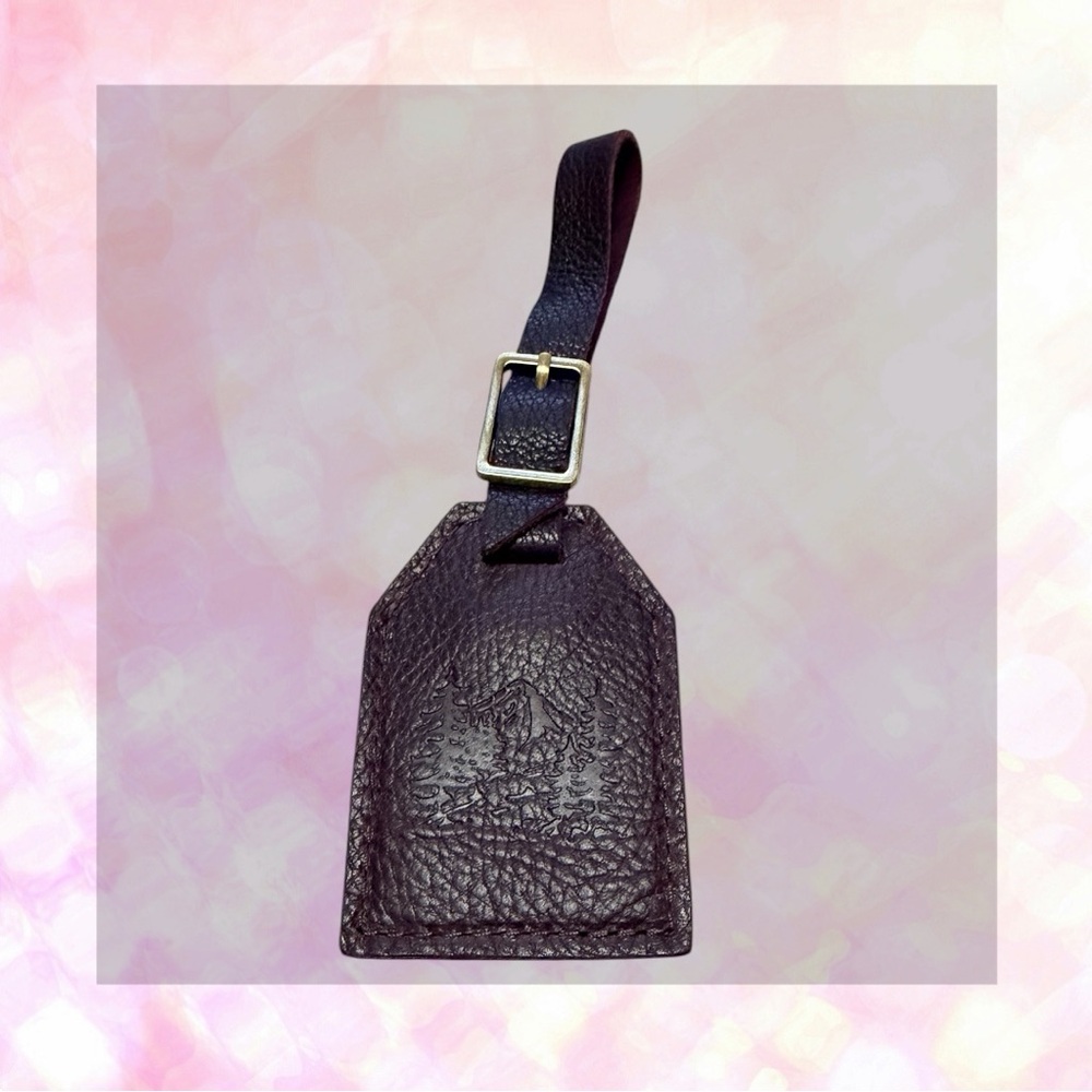 🦄 Portland Leather Luggage Tag | Plum | Retired Style